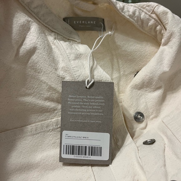 Everlane Canvas Organic Cotton Coverall - Jumpsuit Sz Small - Bone - Picture 6 of 9